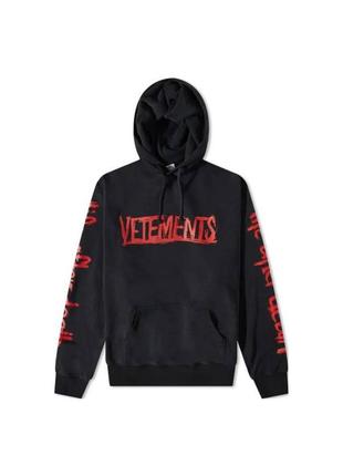 Худи vetements world tour logo hoodie