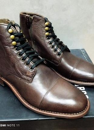 Уникальные кожаные ботинки известного немецкого бренда gordon &amp; bros