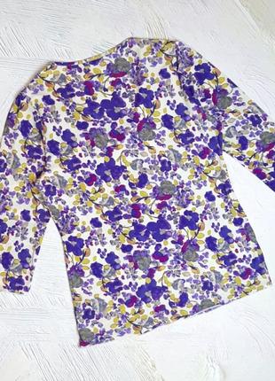 💝2+1=4 красивая цветная блузка блузка в цветочный принт per una, размер 50 - 522 фото