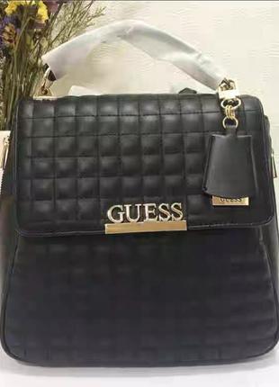 Чорний стильний рюкзак guess оригінал4 фото