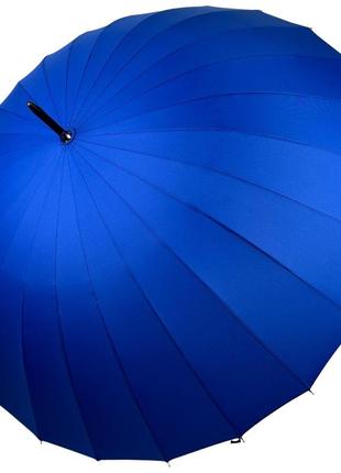 Однотонна механічна парасоля-тростина на 24 спиці від toprain, синій, n 0609-11