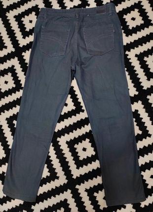 Джинси чоловічі сині прямі широкі slim fit повсякденні g3000, розмір l6 фото