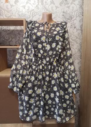 Платье шифоновое цветочный принт3 фото