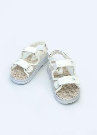 Жіночі босоніжки білі chanel sandals white2 фото
