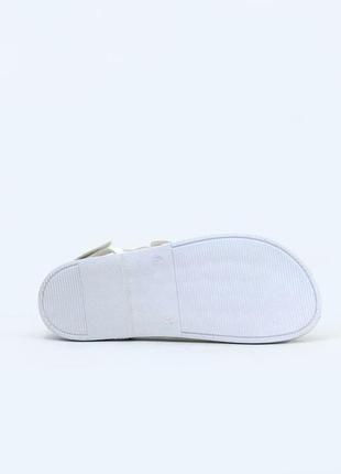 Женские босоножки белые chanel sandals white4 фото