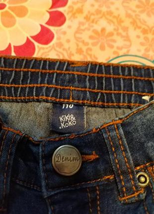 Стильные,фирменные джинсы для девочки 5-6 лет-kiki&amp;koko4 фото