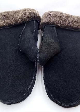 Взрослые варежки из натуральной овчины