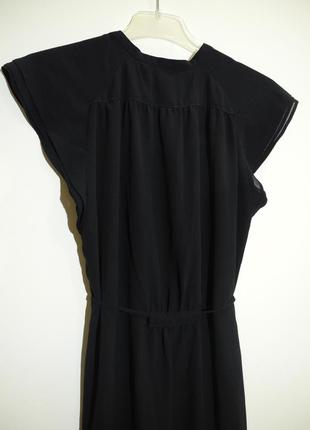 Черное винтажное платье блуза с рюшами h&amp;m9 фото