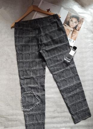 Жіночі брюки штани в клітинку raffaello rossi5 фото