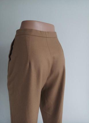 Теплые брюки классические шерсть кемэл ручная работа5 фото