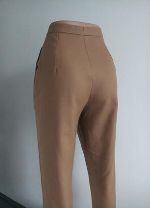 Теплые брюки классические шерсть кемэл ручная работа6 фото