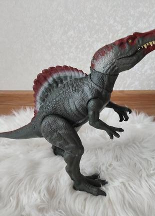 Большой динозавр мир юрского периода спинозавр jurassic world - spinosaurus 53 см mattel