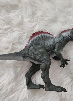 Большой динозавр мир юрского периода спинозавр jurassic world - spinosaurus 53 см mattel2 фото