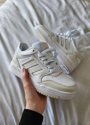 Кожаные кроссовки adidas drop step yellow