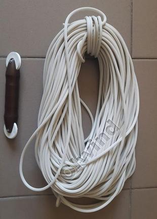 Шнур для фиксации москитной сетки диаметр 5мм, белый, черный, на отрез, метраж5 фото