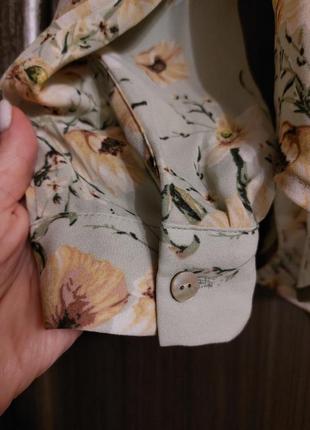🌿 сорочка блуза h&m у квітковий принт3 фото