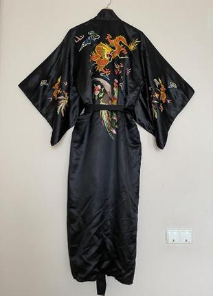 Кимоно китайский шелк оригинал халат шелковый китайский5 фото