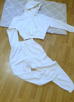 Женский белый спортивный костюм pro comfort