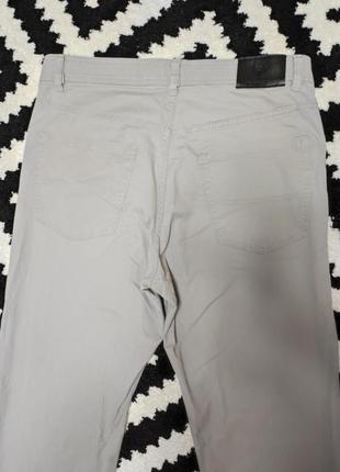Брюки брюки мужские серые легкие прямые немного зауженные slim fit повседневные a. w. dunmore, размер m - l3 фото