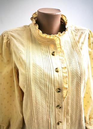 Красивая винтажная блуза из шитья4 фото