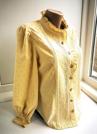 Красивая винтажная блуза из шитья5 фото
