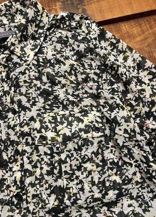 Женская рубашка (блуза) в цветочный принт mint velvet (минт вельвет лрр идеал оригинал разноцветная)6 фото