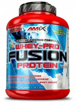 Сироватковий протеїн amix whey-pro fusion  2,3кг