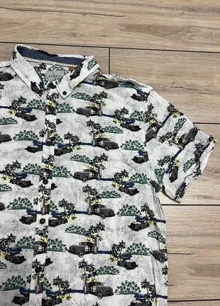 Мужская летняя гавайская рубашка blend l-xl8 фото