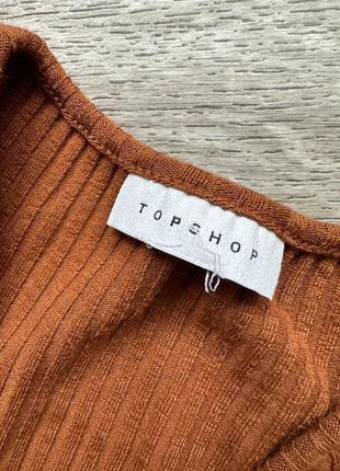 Стильна вкорочена кофта кроп лонг-водолазка topshop 34/xs7 фото