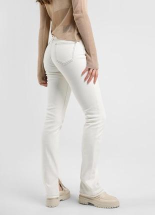Джинси скінні прямі джинси довгі джинси з розмірами джинси з кокеткою4 фото