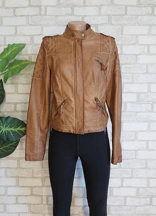 Фирменная denim co куртка-косуха со стёганными плечами и локотками,размер л-ка