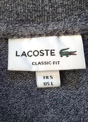 Lacoste поло футболка classic fit оригинал (5 - l)7 фото