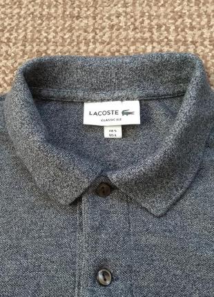 Lacoste поло футболка classic fit оригинал (5 - l)5 фото