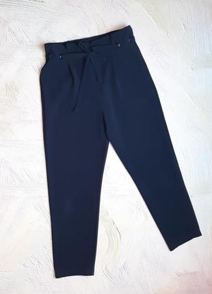 💝2+1=4 строгі сині завужені брюки штани висока посадка vila, розмір 46 - 484 фото