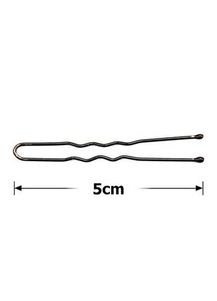 Шпильки для волос 5 см коричневые