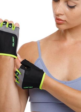Перчатки спортивные zelart workout bc-2428 размер s-l
