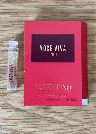 Valentino voce viva intensa, edp, оригинал, пробник 1.2 мл