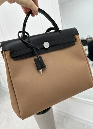 Жіноча сумка ермес herbag brown hermes