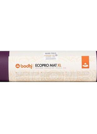 Килимок для йоги bodhi ecopro каучуковий фіолетовий 200x60x0.4 см7 фото