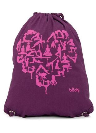 Сумка-мешок bodhi с принтом фиолетовый 45х35 см2 фото