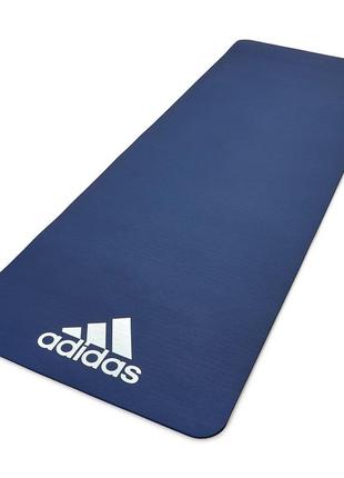Килимок для фітнесу adidas fitness mat синій уні 173 x 61 x 0.7 см
