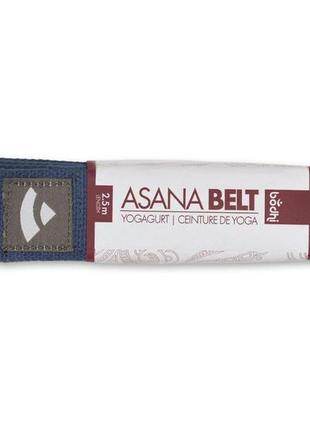 Ремень для йоги asana belt от bodhi темно-синий 250x3.8 см2 фото