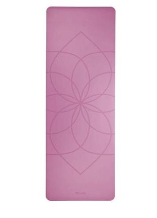 Килимок для йоги phoenix living flower bodhi каучуковий рожевий 185x66x0.4 см