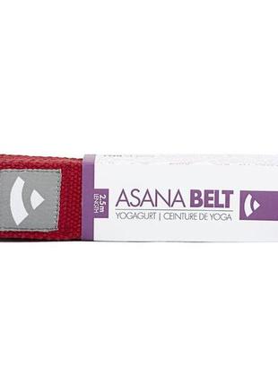 Ремень для йоги asana belt от bodhi бордовый 250x3.8 см2 фото