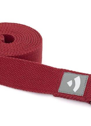 Ремень для йоги asana belt от bodhi бордовый 250x3.8 см1 фото