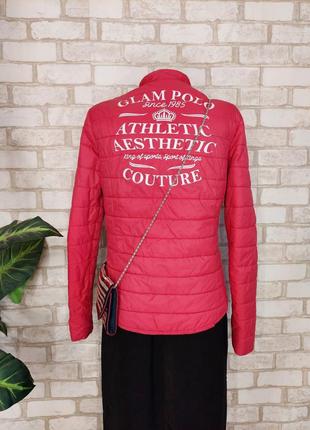 Новая легкая но тёплая куртка на осень/весну в сочном красном цвете, размер с-м2 фото