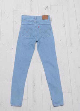 Levis levi's premium mile high super skinny р. 27 джинсы скошенные с высокой посадкой5 фото