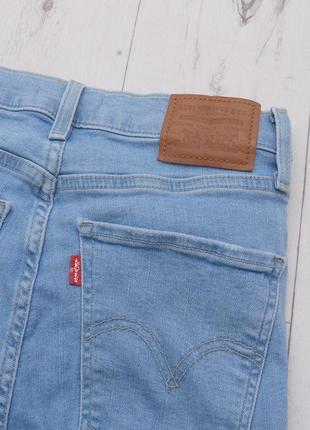 Levis levi's premium mile high super skinny р. 27 джинсы скошенные с высокой посадкой6 фото