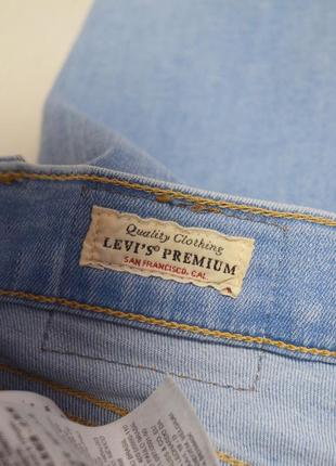Levis levi's premium mile high super skinny р. 27 джинсы скошенные с высокой посадкой9 фото