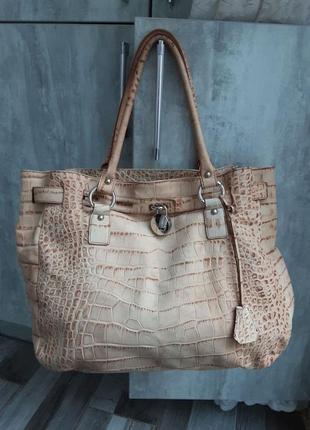 Шикарна містка сумка tosca blu.  шкіра